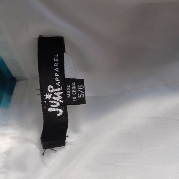 Jump Strapless Prom Homecoming Formal Blue Floral Beaded Long Maxi Dress - Picture 9 of 12